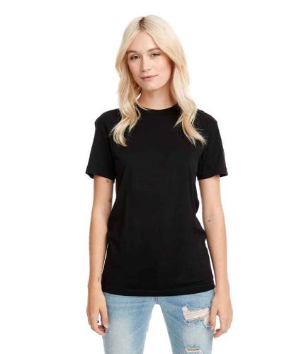 Next Level Apparel Unisex Cotton Crew Neck T-Shirt - BLK - XL